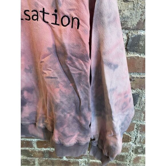 ZARA “equalization” Purple/Pink Tie Dye Pullover Lounge Sweatshirt Women’s Size - Picture 4 of 7